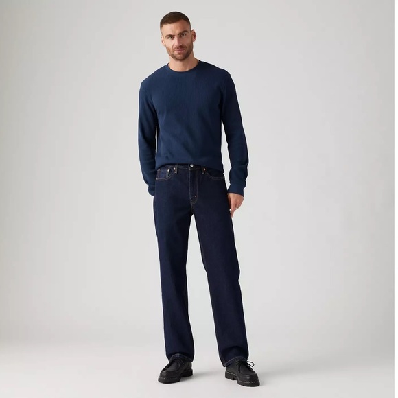 NWT - Levi’s 550 Relaxed Fit Men’s Jeans, Rinse Dark Wash - Non Stretch - 30x30 - Picture 3 of 8